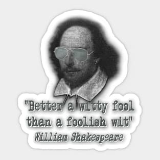 the Witty Fool Sticker